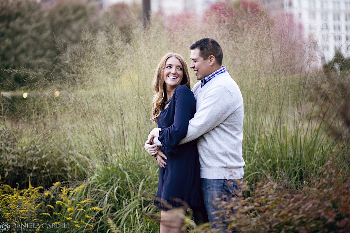 Engagement Session Downtown Chicago, Millennium Park engagement Session