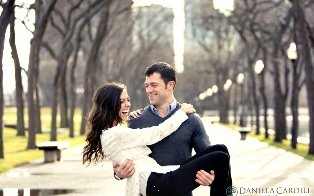Katie and Mike’s Engagement Session at Olive Park, Chicago