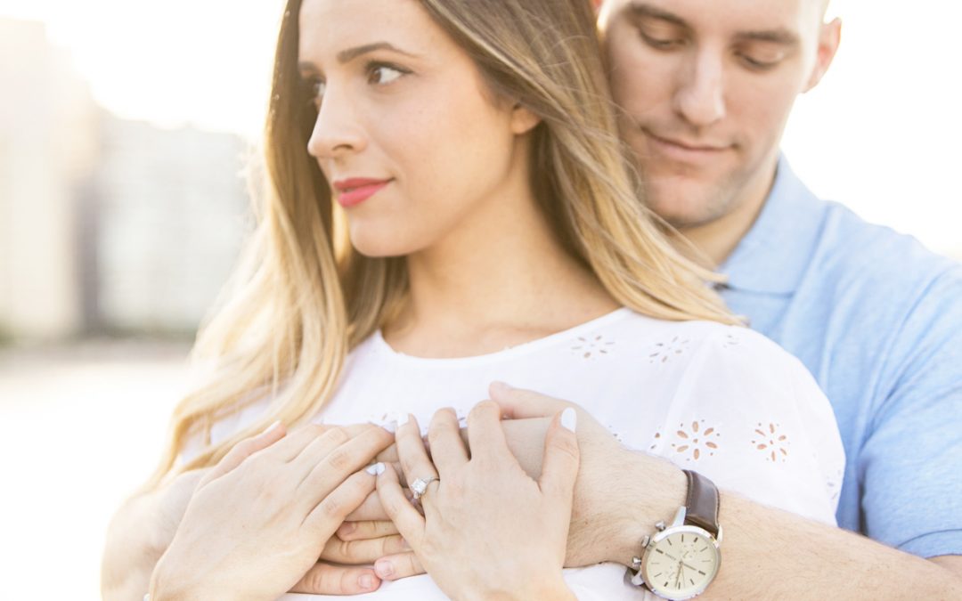 Olive Park and Lurie Garden Engagement Session – Liza & Jacob